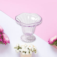 Crystal Plastic Ice-Cream Bowl Set – Serving Bowls (6 Pc)