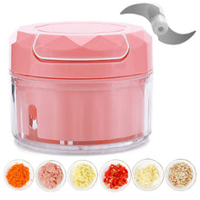 Manual Mini Food Processor Vegetable Chopper Hand Pull String Onion Chopper (1 Pc)