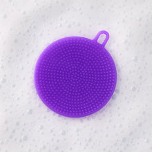 Purple Heatproof Silicone Dish Sponge