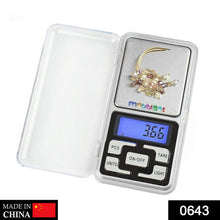 Mini pocket scale with LCD screen, 200g max.