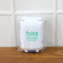 Portable Blue Dual-Sided Pill Organizer Box (1 Pc)