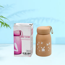Cute water bottle for kids - 330 ml Cute Bunny Water Bottle | Cute Rabit Print Water Bottle for Boys and Girls | Kids Return Gift | Water Bottle Sipper | Insulated Water Bottle