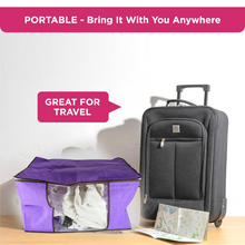 Clothing storage bag zipper, non-woven storage bag storing the clothes and sarees