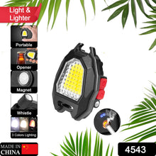 Triangular Camping Flashlight with Lighter – 6 Modes, 3 Colors, Waterproof