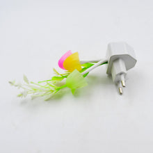 Mushroom-shaped LED night light with beautiful color illumination.