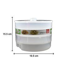 Durable sprout maker for home use, ideal for blending drinks and making sprouts.