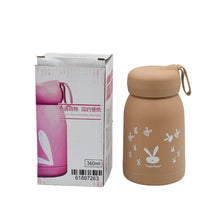 Cute water bottle for kids - 330 ml Cute Bunny Water Bottle | Cute Rabit Print Water Bottle for Boys and Girls | Kids Return Gift | Water Bottle Sipper | Insulated Water Bottle