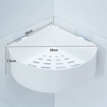 Adhesive corner basket for wall mount
