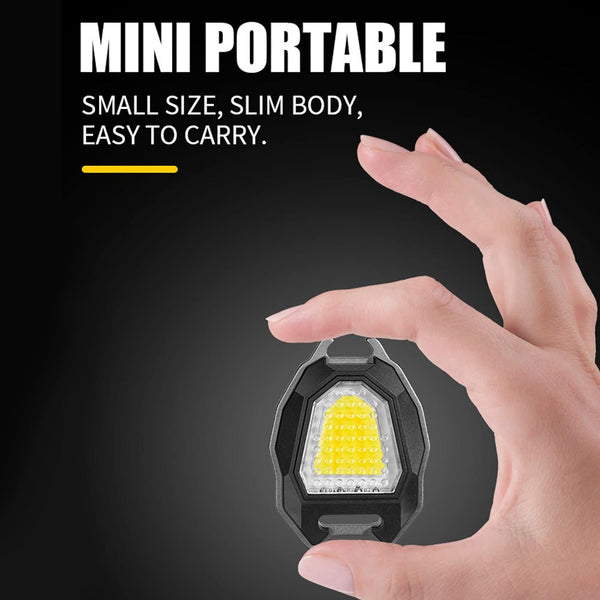 Triangular Camping Flashlight with Lighter – 6 Modes, 3 Colors, Waterproof