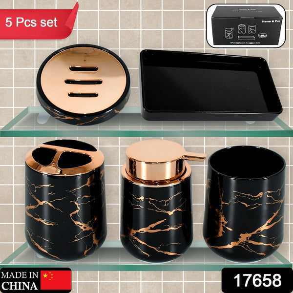 Bathroom Accessory Set Bathroom Decor Premium Quality (5 PCS)