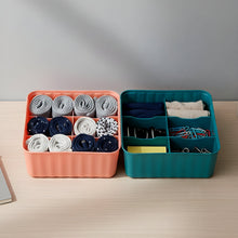 Square Organizer Box with 6 Compartments (Set of 2)