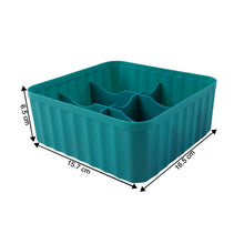 Square Organizer Box with 6 Compartments (Set of 2)