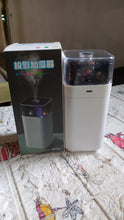 Night light projector with starry sky and humidifier function