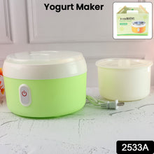 Green Electric Yogurt Maker for Household and Kitchen Use